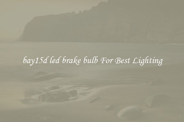 bay15d led brake bulb For Best Lighting