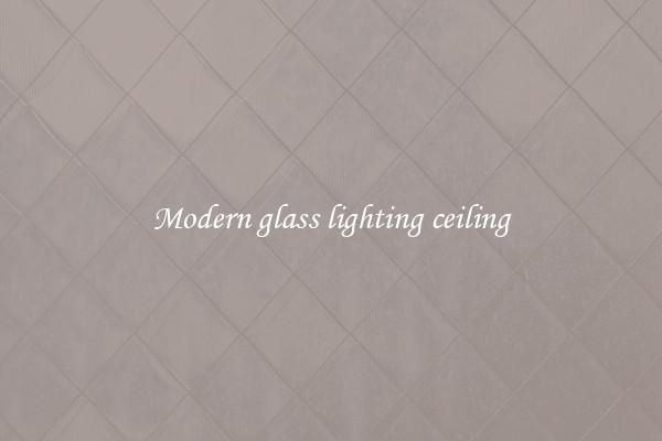 Modern glass lighting ceiling
