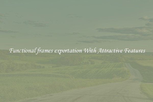 Functional frames exportation With Attractive Features