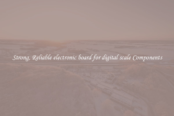 Strong, Reliable electronic board for digital scale Components