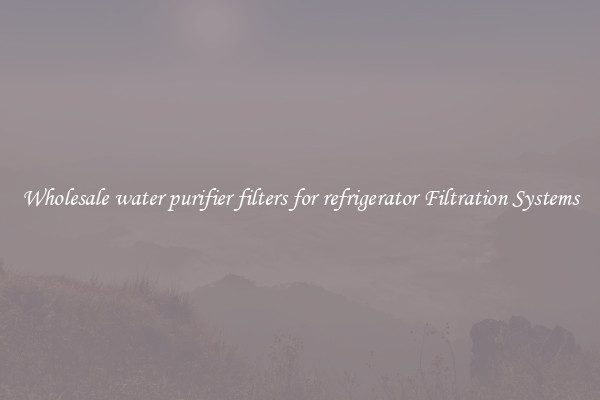 Wholesale water purifier filters for refrigerator Filtration Systems