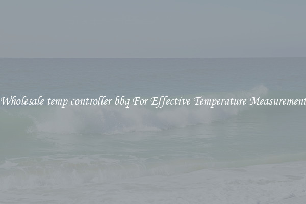 Wholesale temp controller bbq For Effective Temperature Measurement
