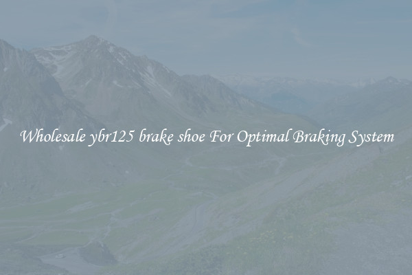 Wholesale ybr125 brake shoe For Optimal Braking System
