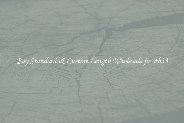 Buy Standard & Custom Length Wholesale jis stb33