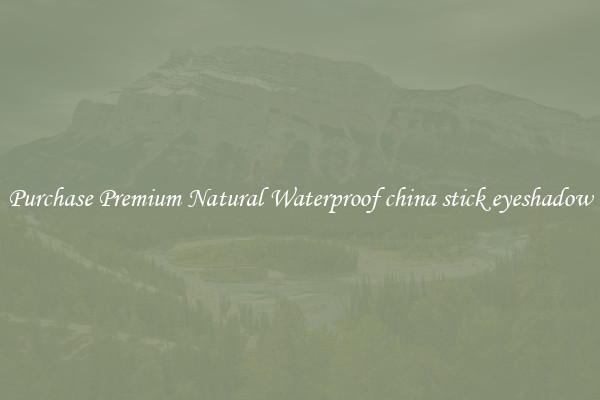 Purchase Premium Natural Waterproof china stick eyeshadow