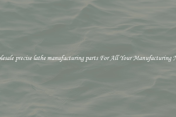 Wholesale precise lathe manufacturing parts For All Your Manufacturing Needs