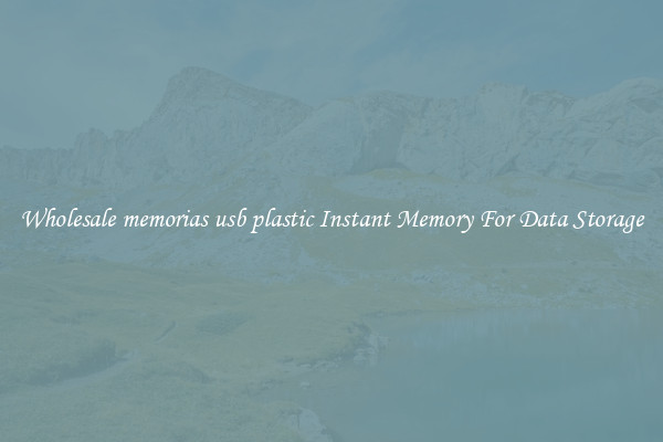 Wholesale memorias usb plastic Instant Memory For Data Storage