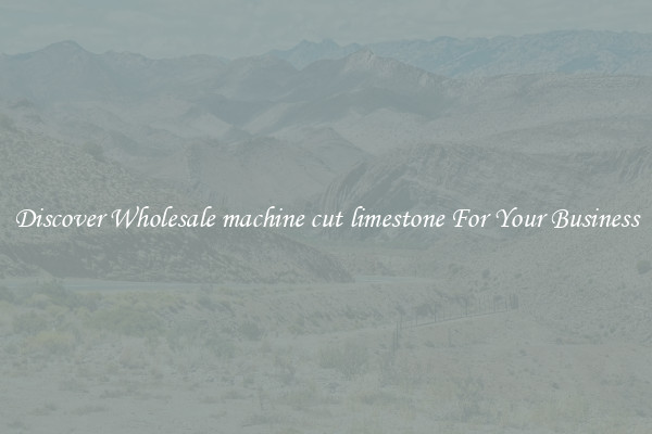 Discover Wholesale machine cut limestone For Your Business