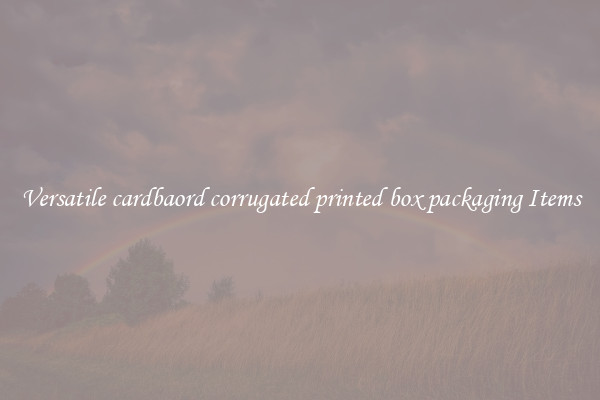 Versatile cardbaord corrugated printed box packaging Items