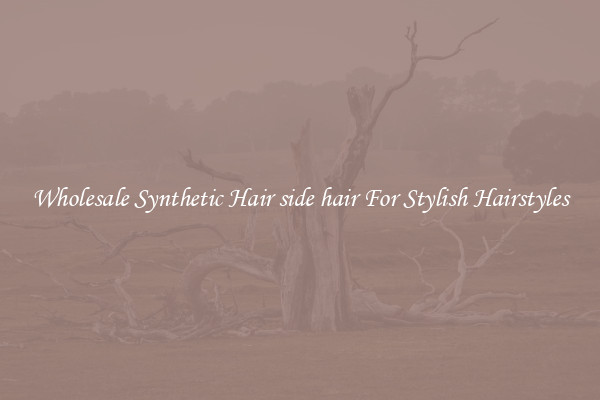 Wholesale Synthetic Hair side hair For Stylish Hairstyles