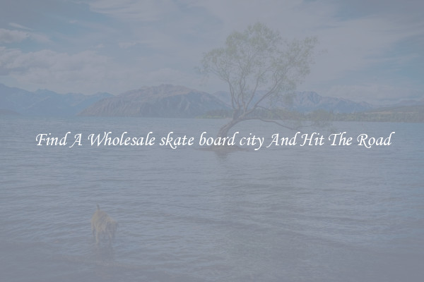 Find A Wholesale skate board city And Hit The Road